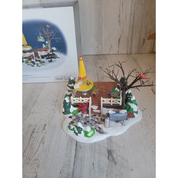 Dept 56 52836 The Backyard Patio snow‎ village accessory Xmas - Picture 1 of 8
